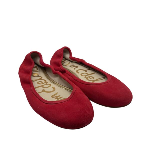 Sam Edelman Fritz Women's Size 5.5 M Pink Suede Leather Ballet Flats Shoes - Picture 1 of 11